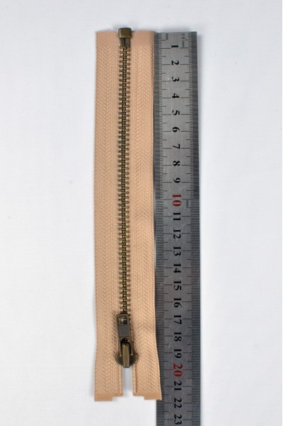 ZIP074 1號拉鏈  青古銅金屬拉鏈  單頭開尾拉鏈  不設單獨拉鍊訂購  45度照